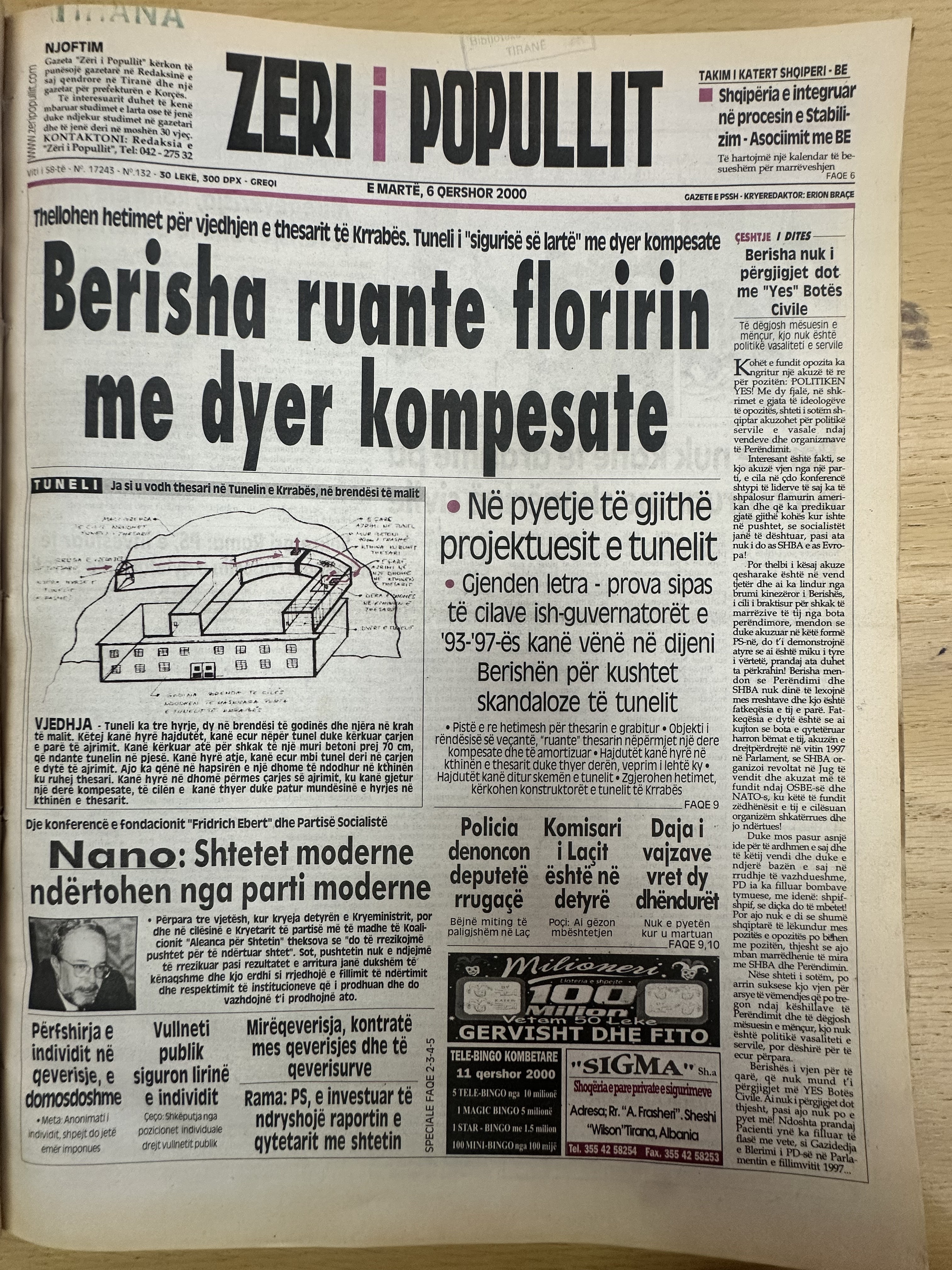Zëri i Popullit 2000-06-06