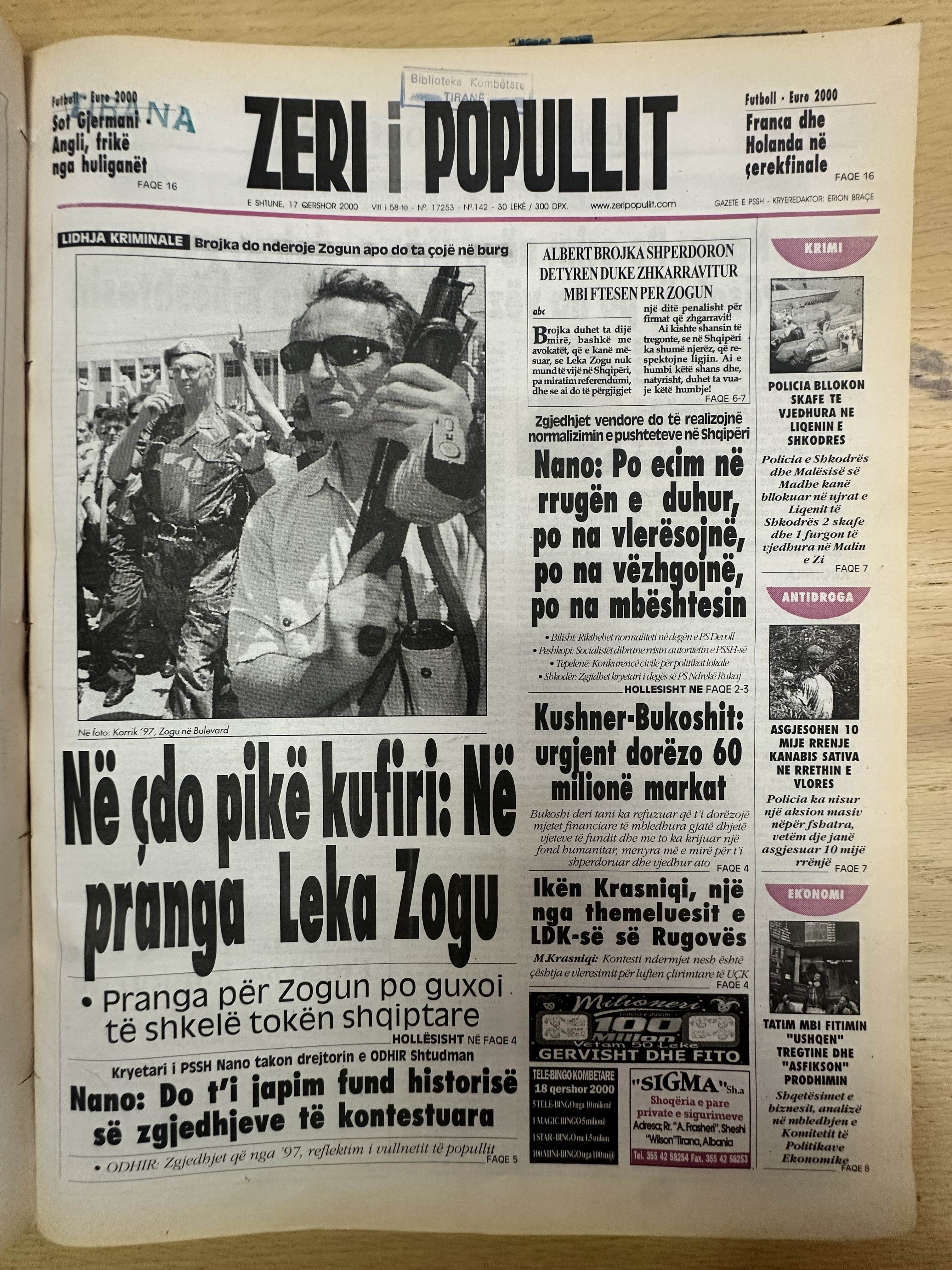 Zëri i Popullit 2000-06-17