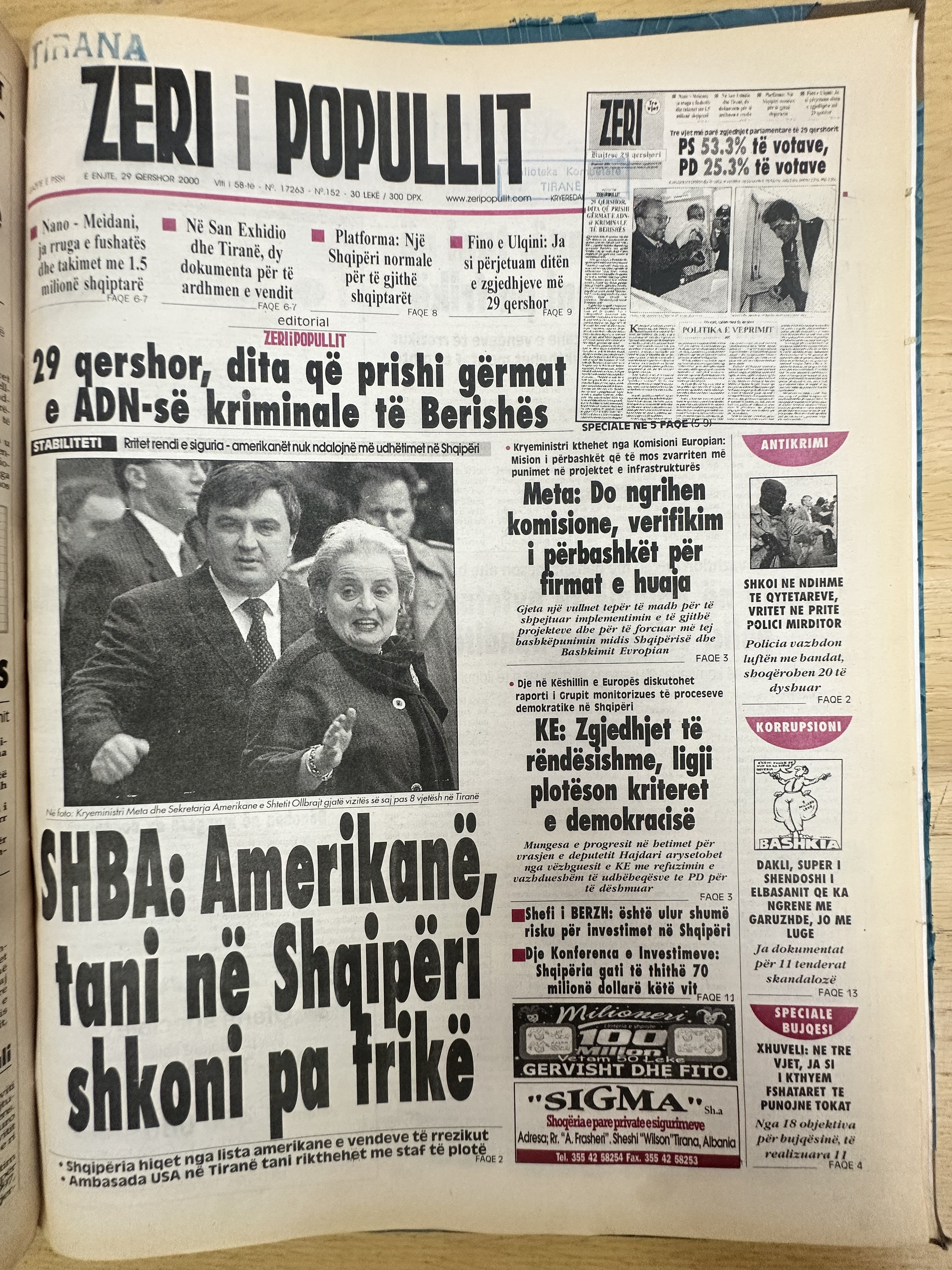 Zëri i Popullit 2000-06-30