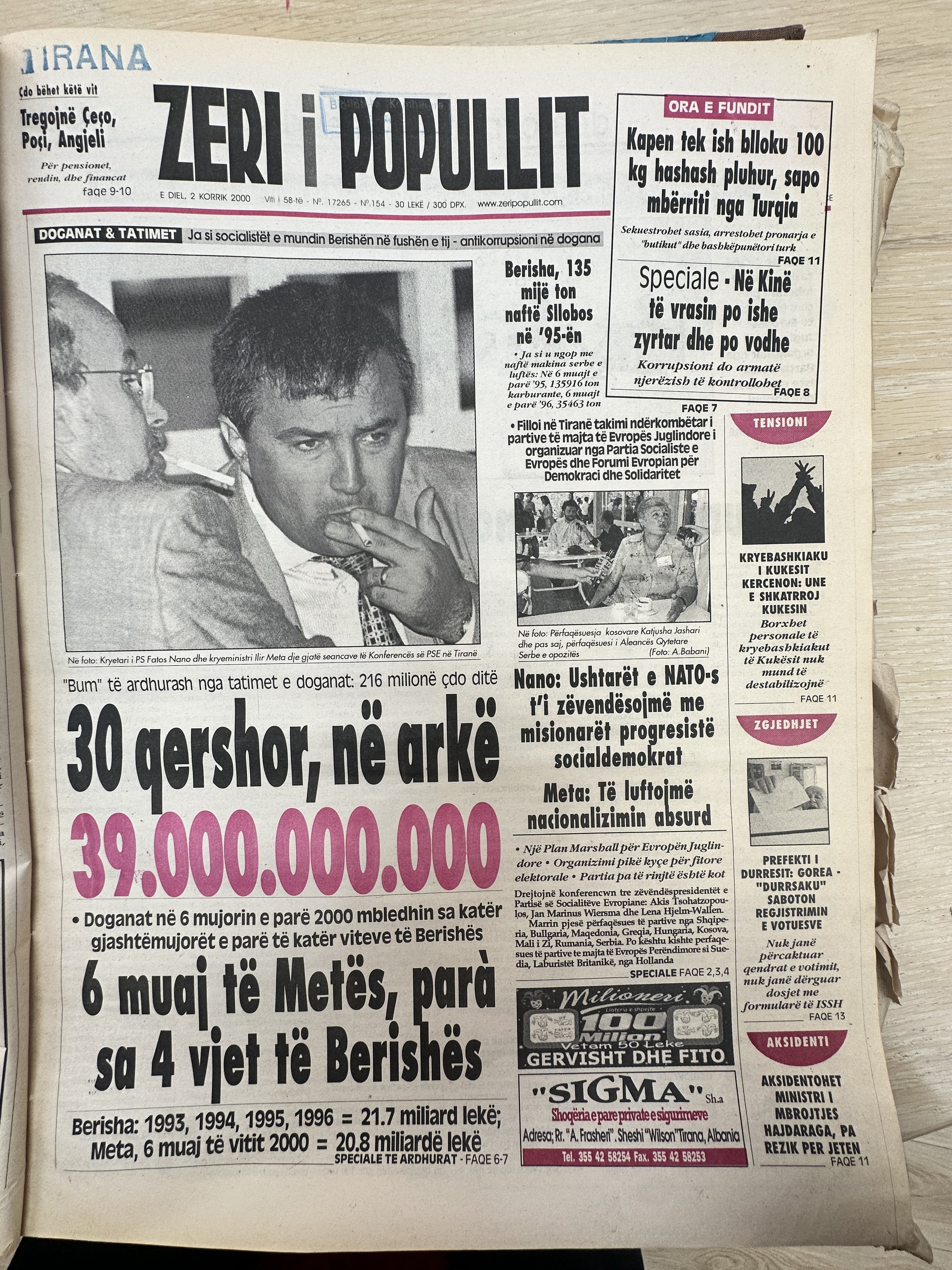 Zëri i Popullit 2000-07-02