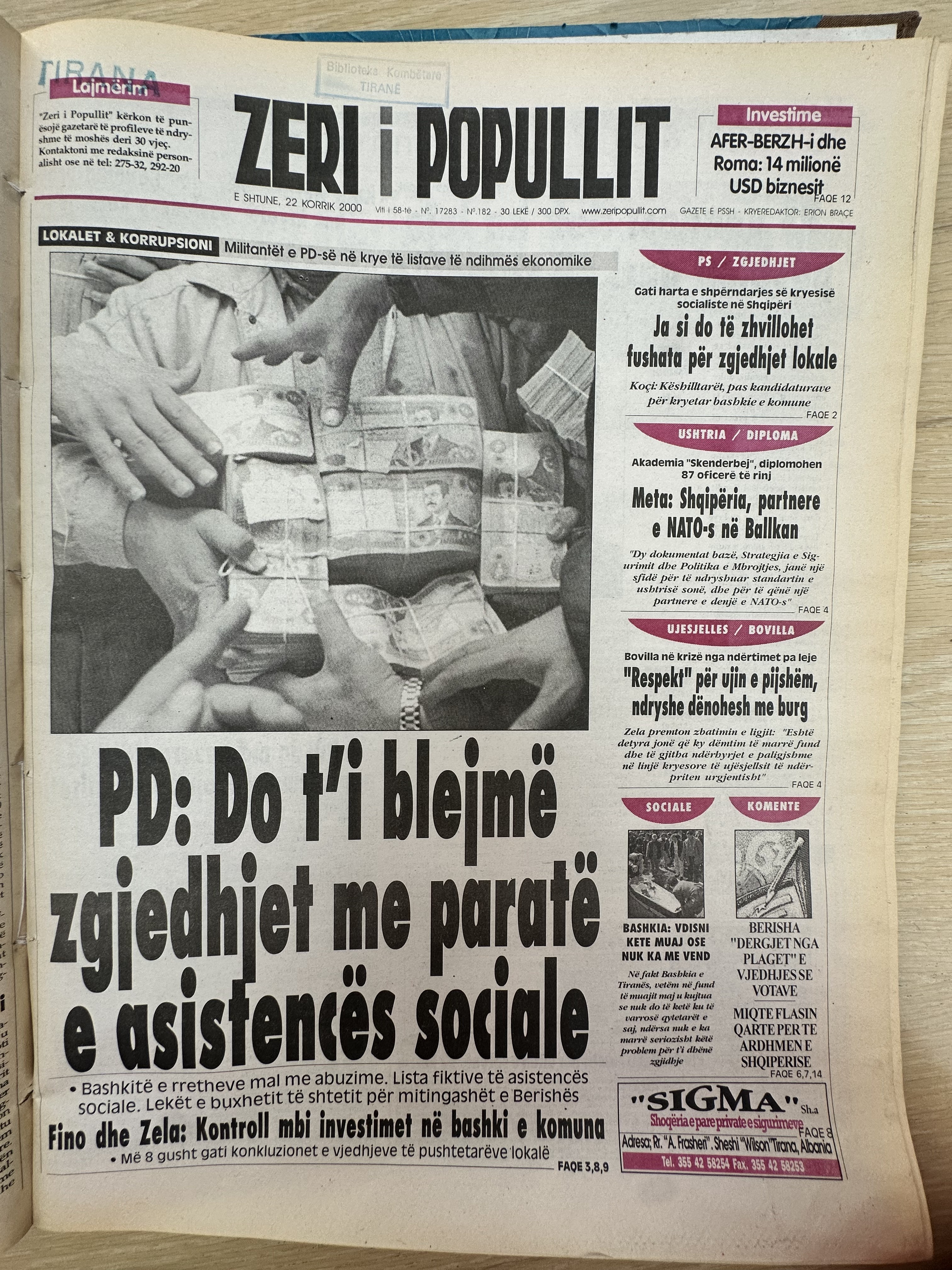 Zëri i Popullit 2000-07-22