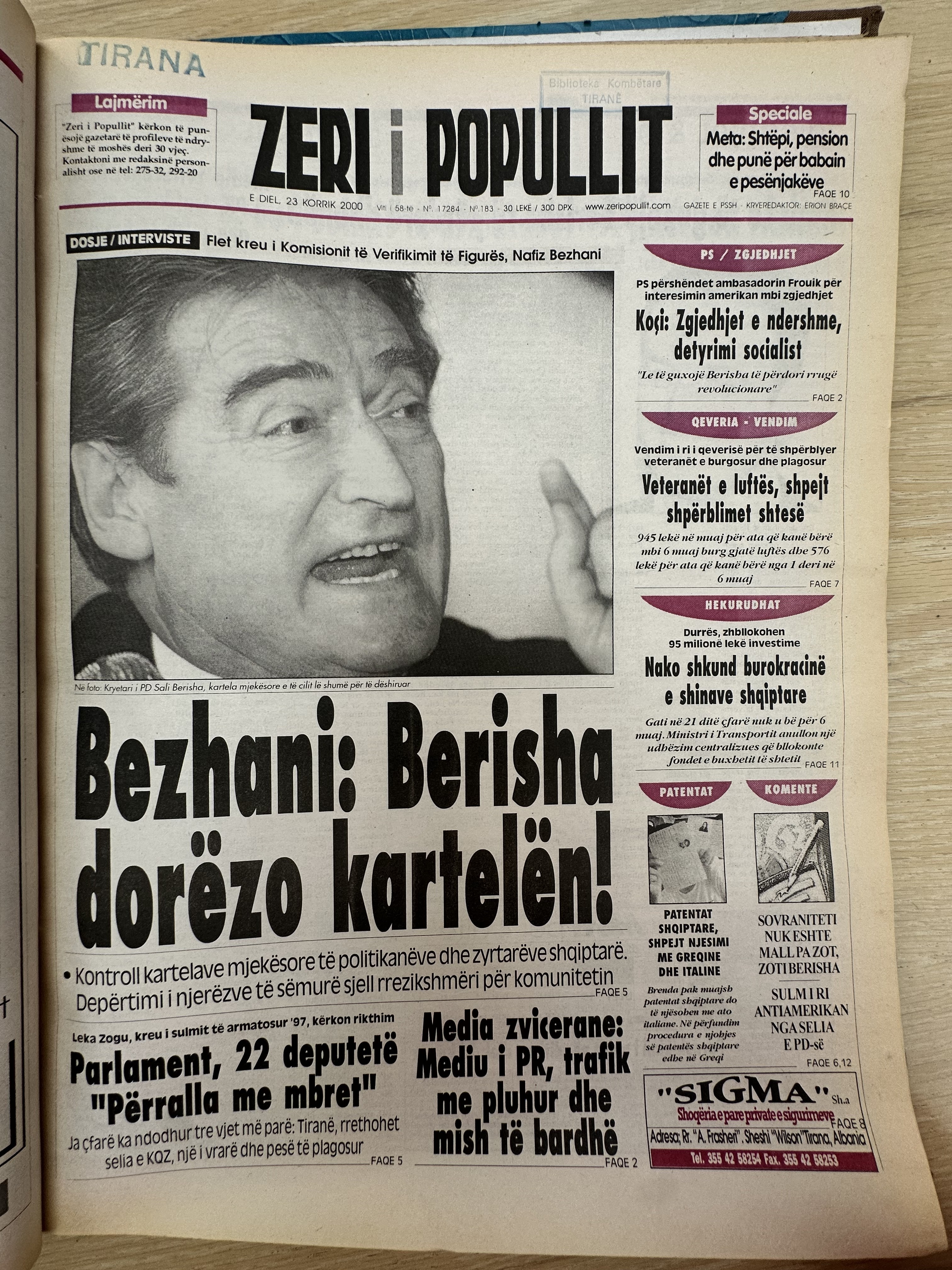 Zëri i Popullit 2000-07-23