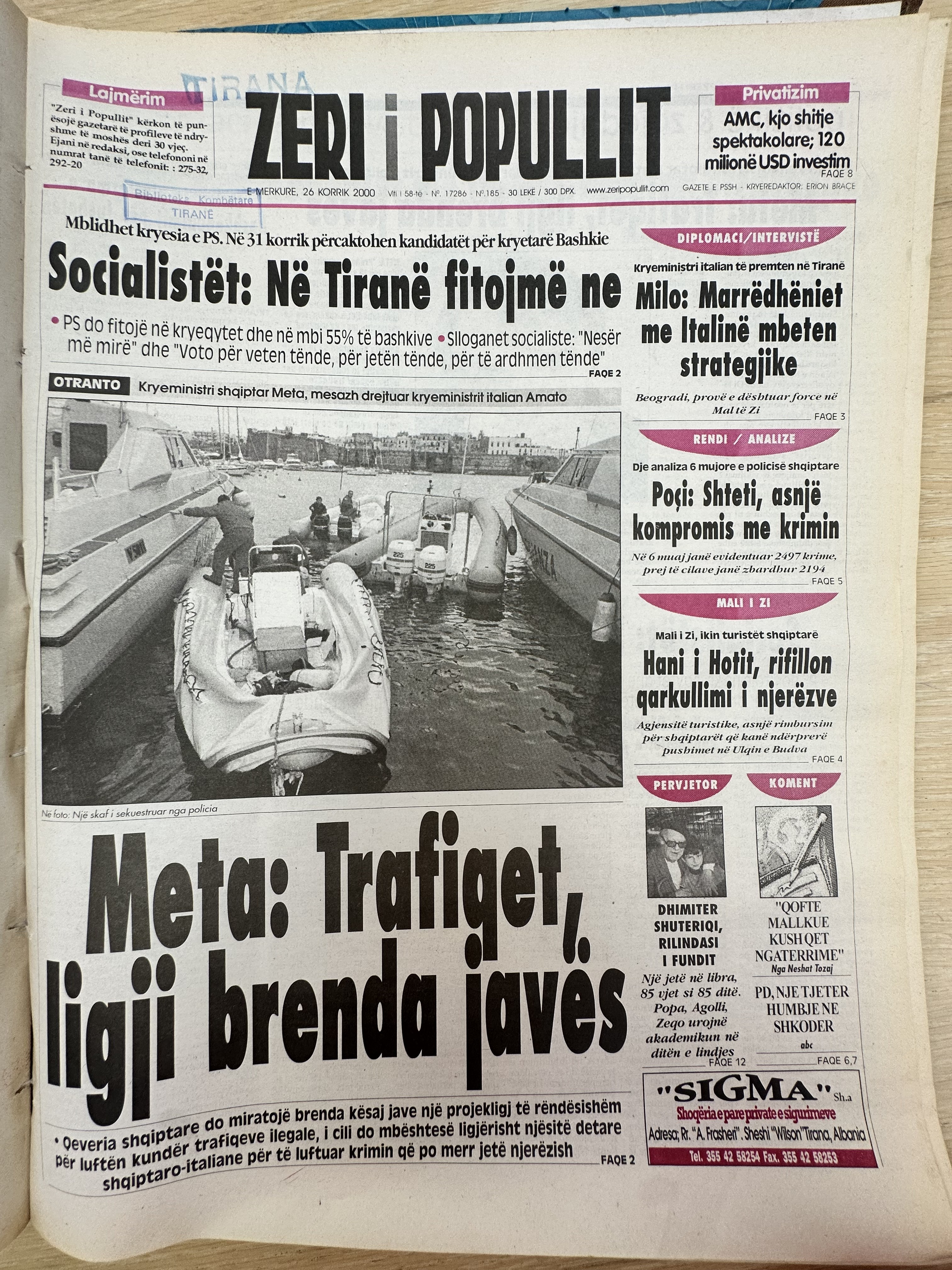 Zëri i Popullit 2000-07-26