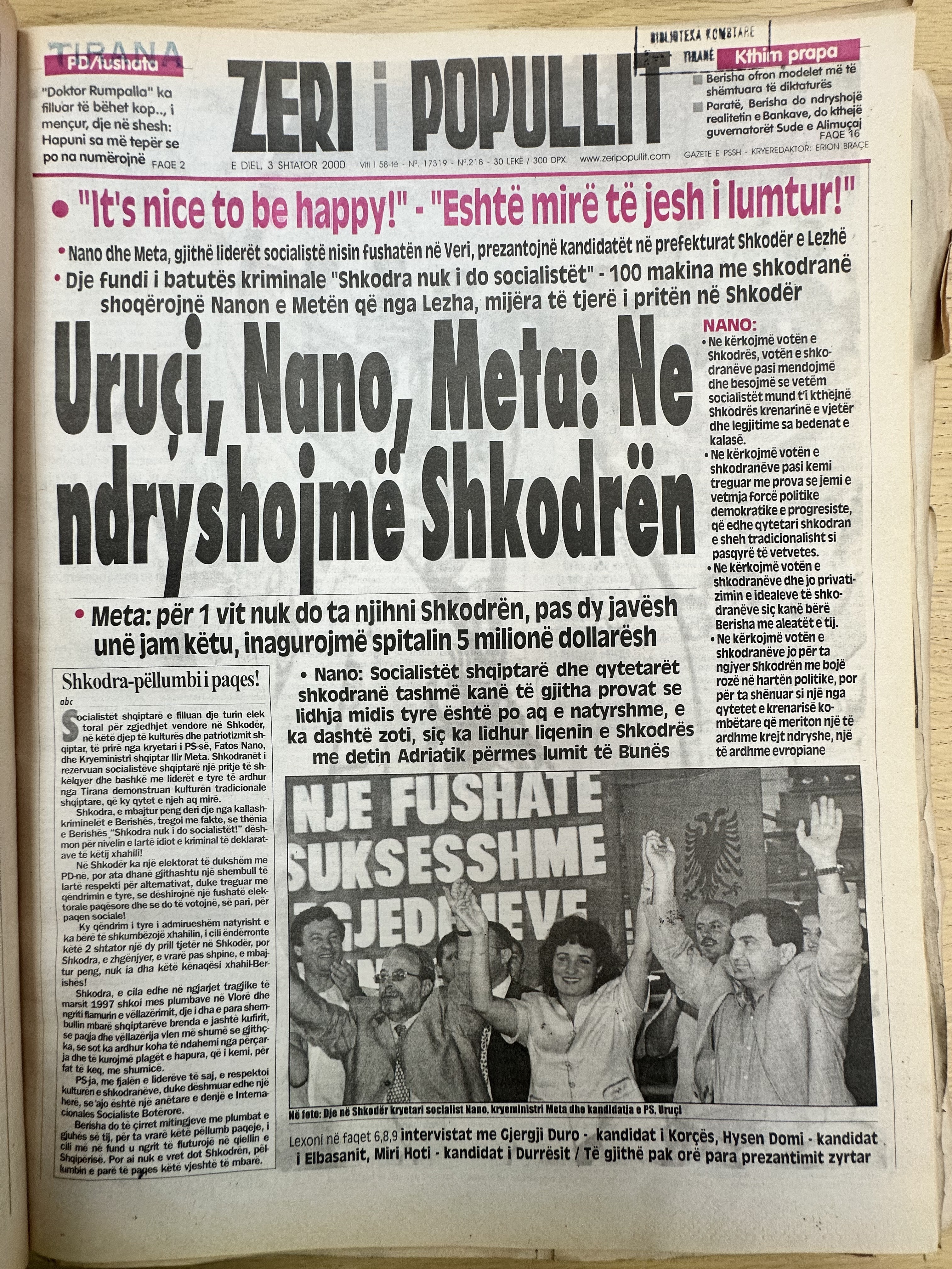Zëri i Popullit 2000-09-09