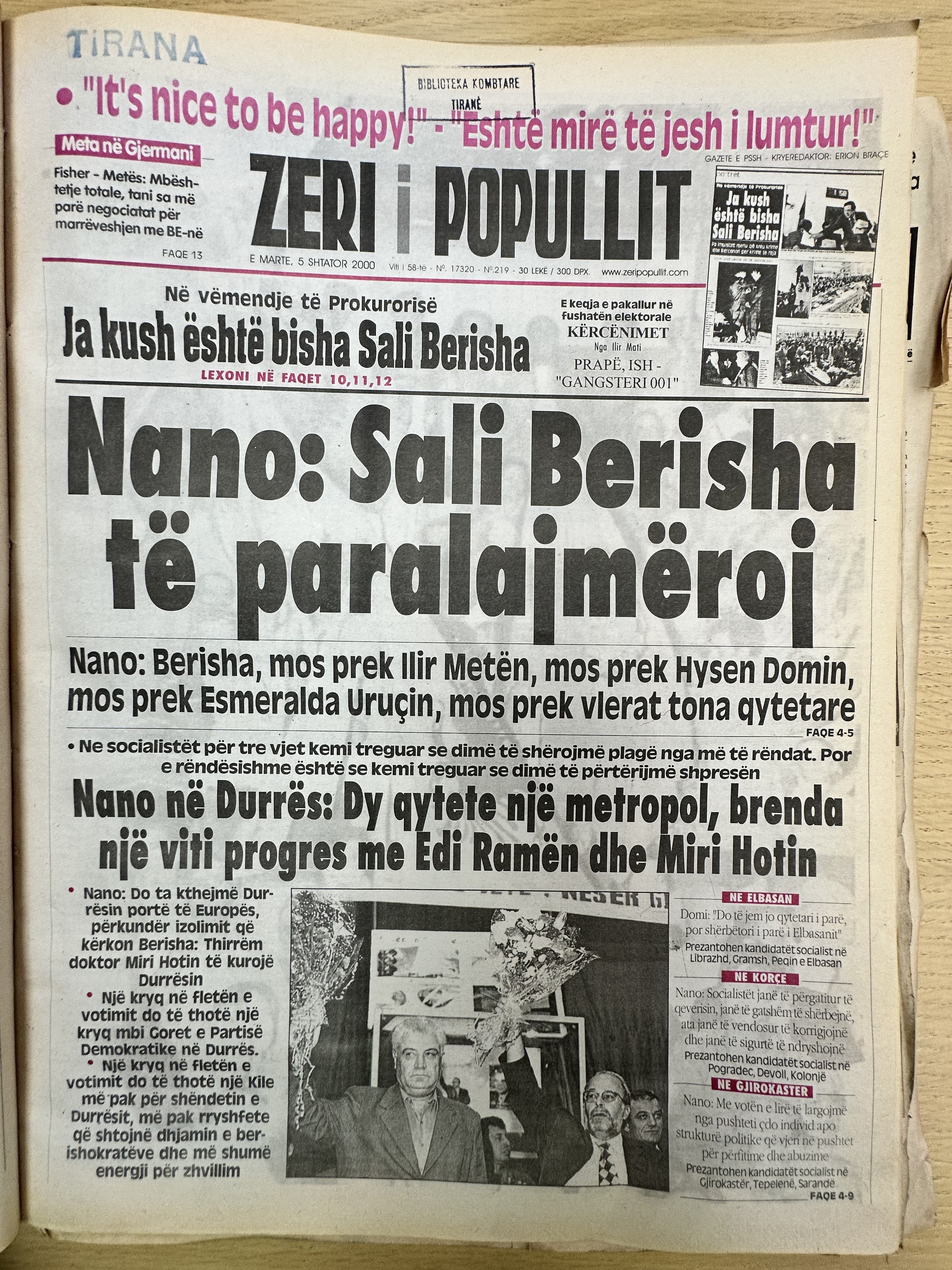 Zëri i Popullit 2000-09-05