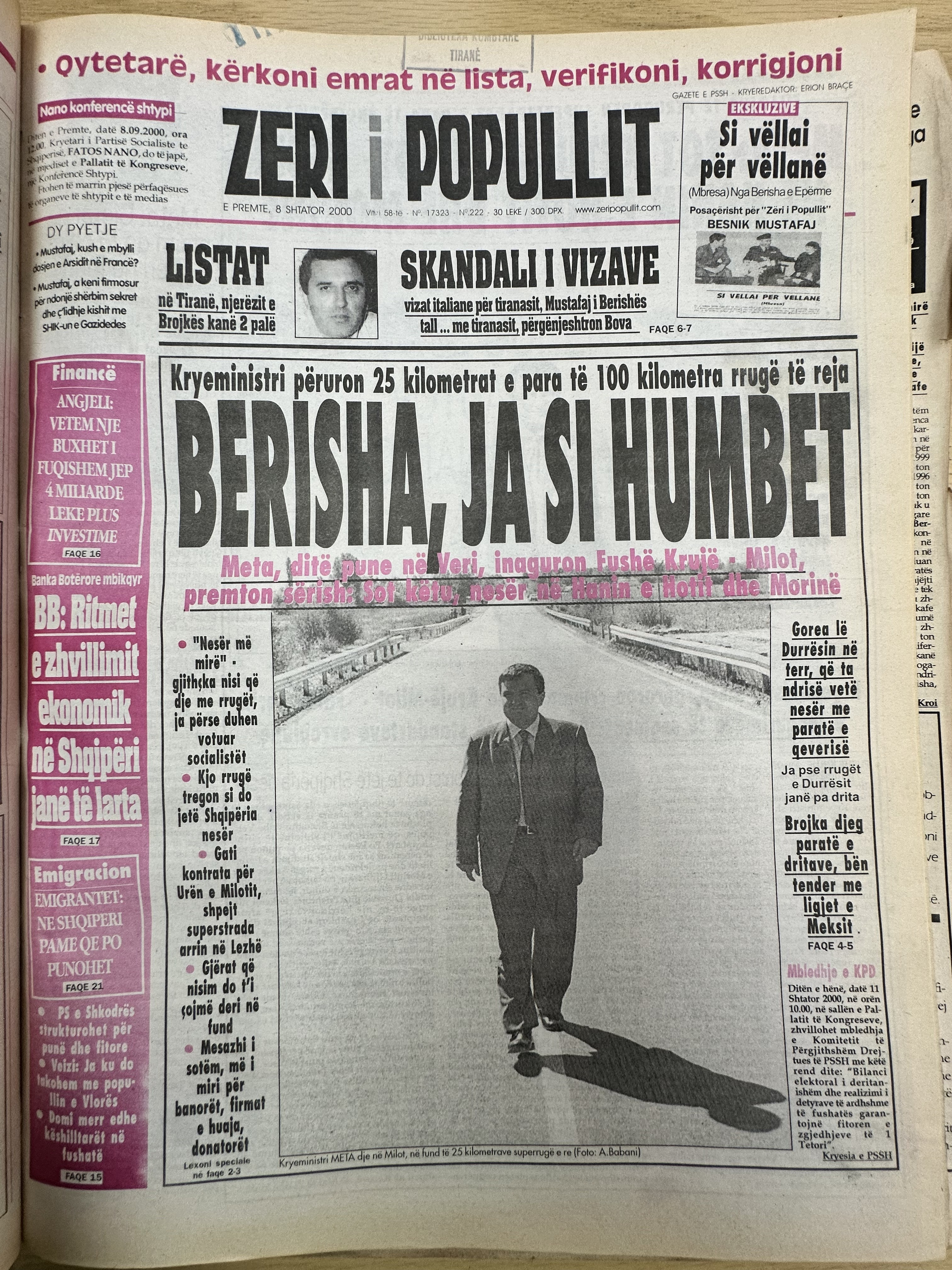 Zëri i Popullit 2000-09-08