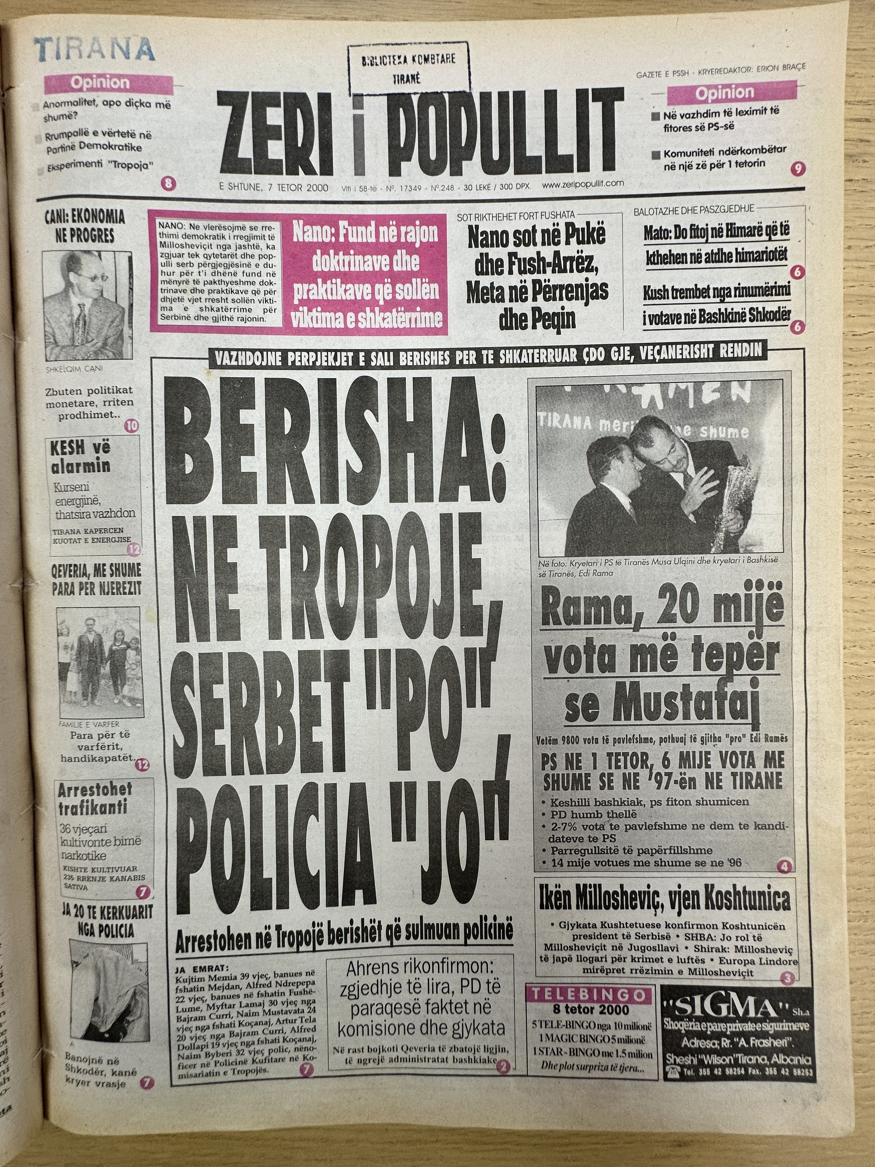 Zëri i Popullit 2000-10-07
