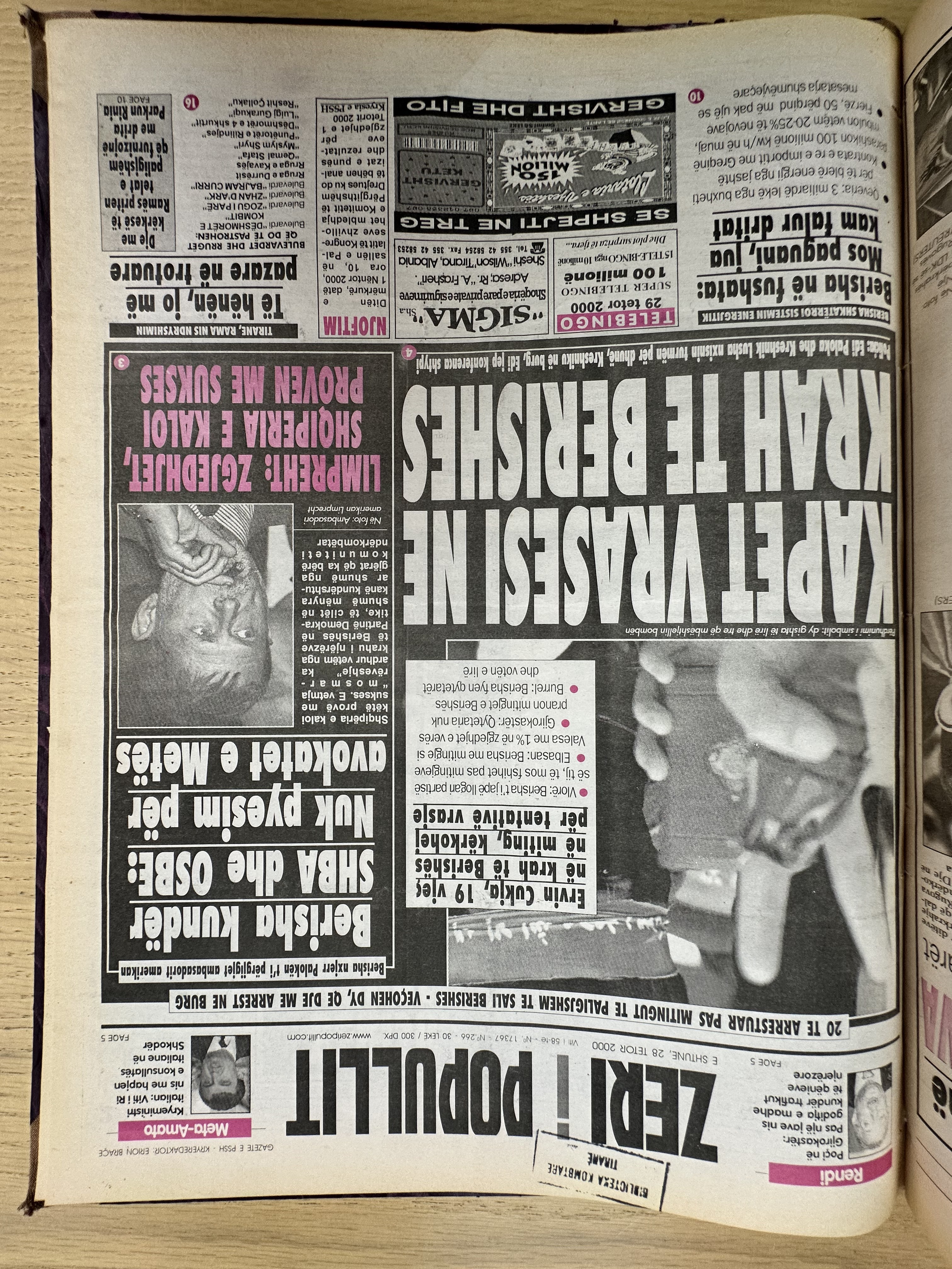 Zëri i Popullit 2000-10-28