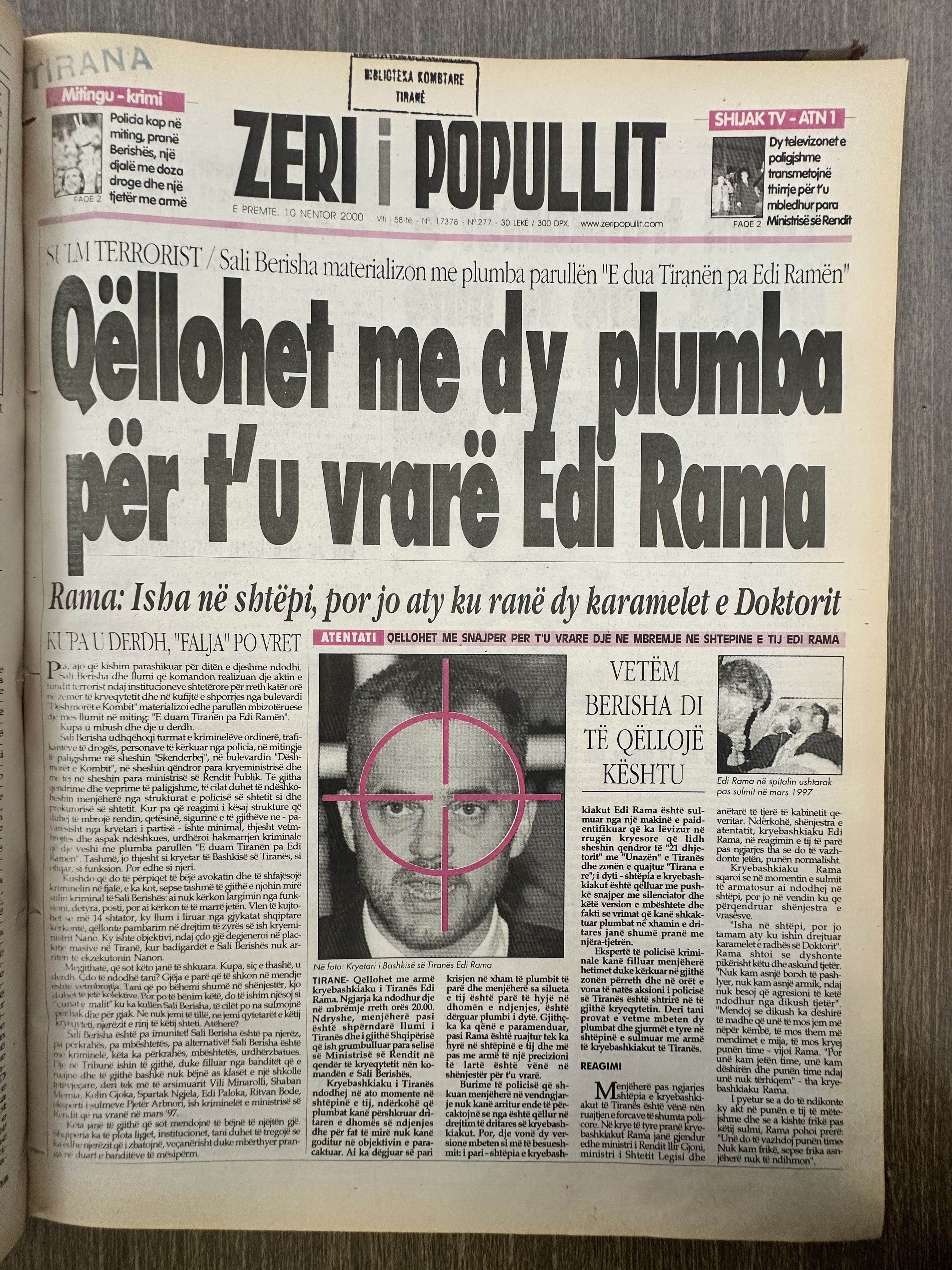 Zëri i Popullit 2000-11-10
