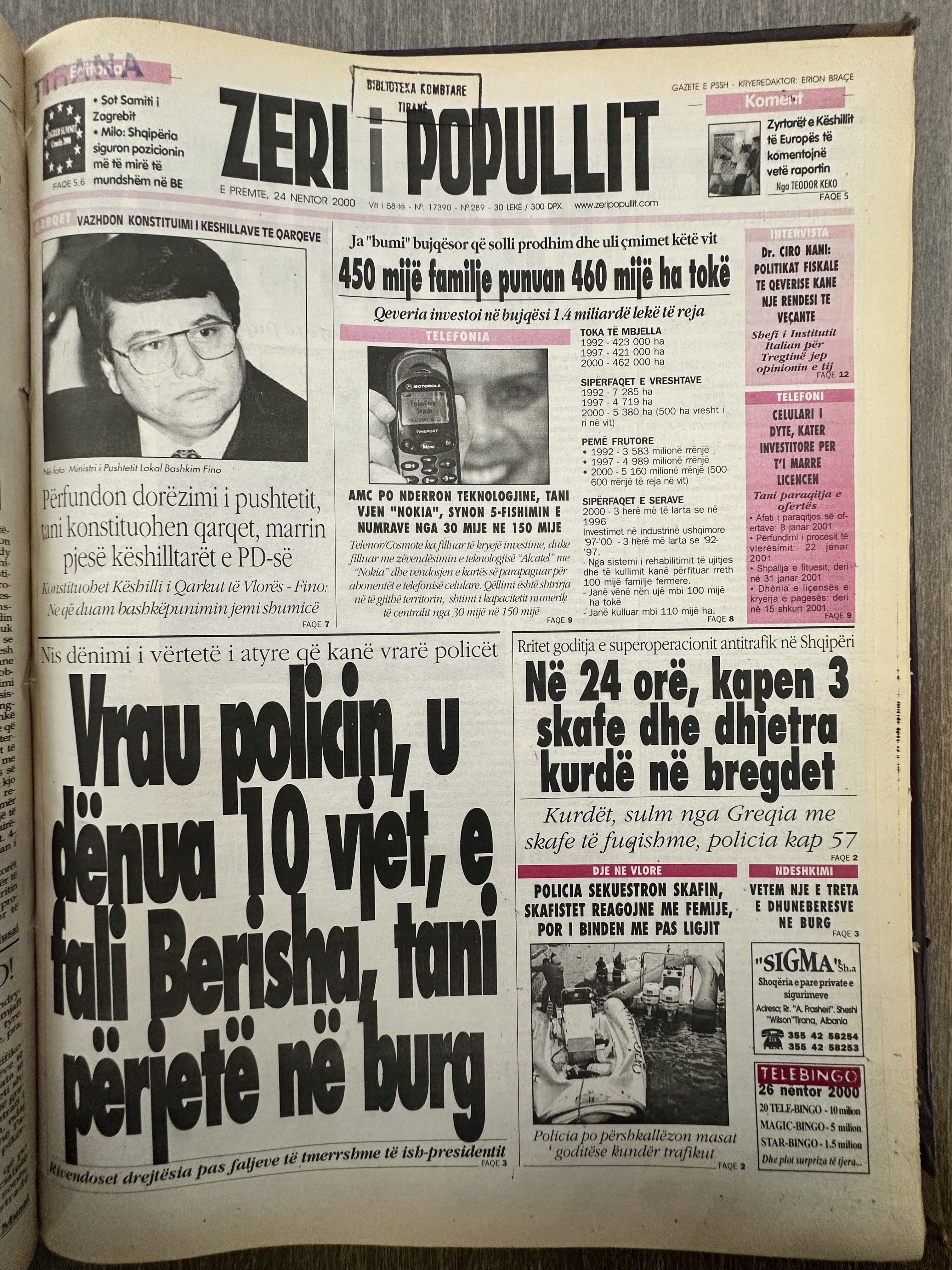 Zëri i Popullit 2000-11-24