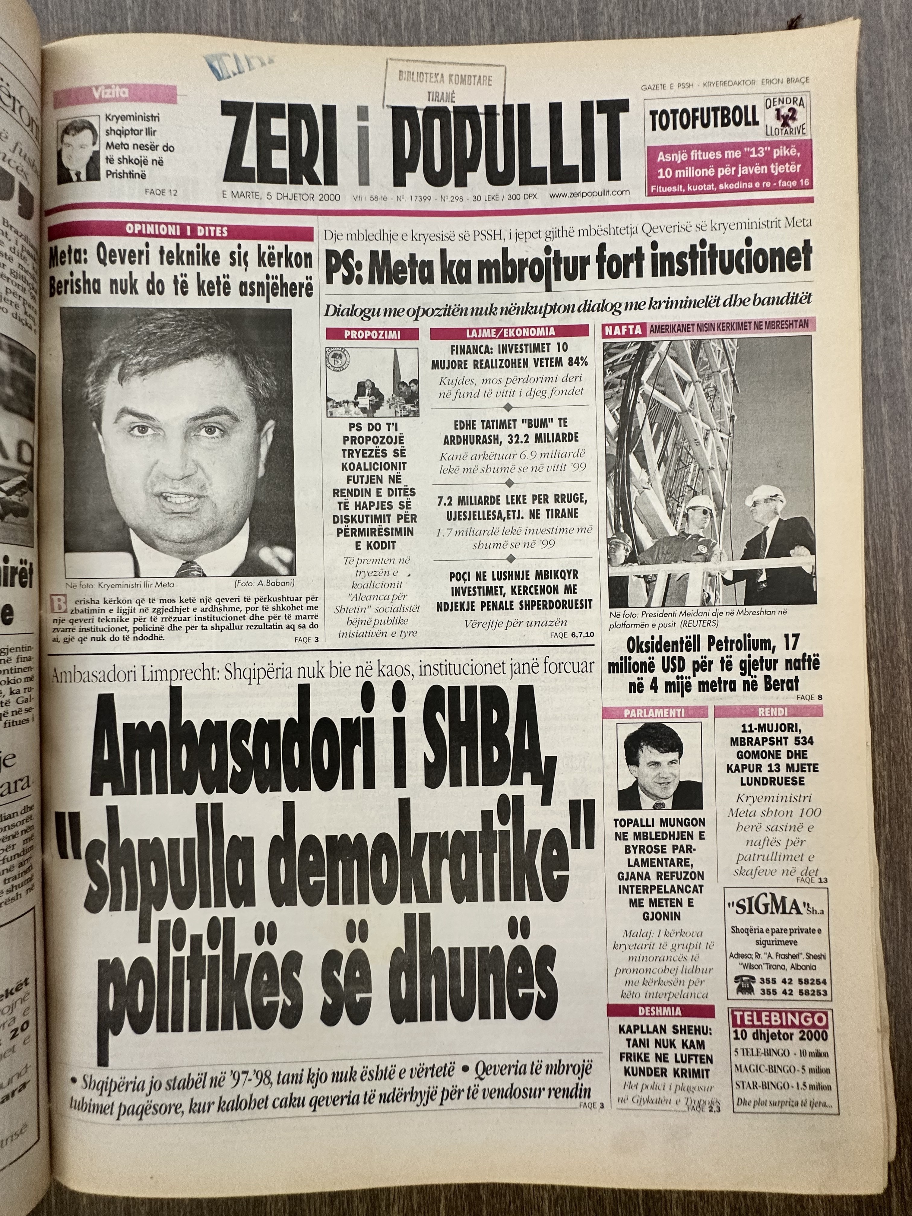 Zëri i Popullit 2000-12-05