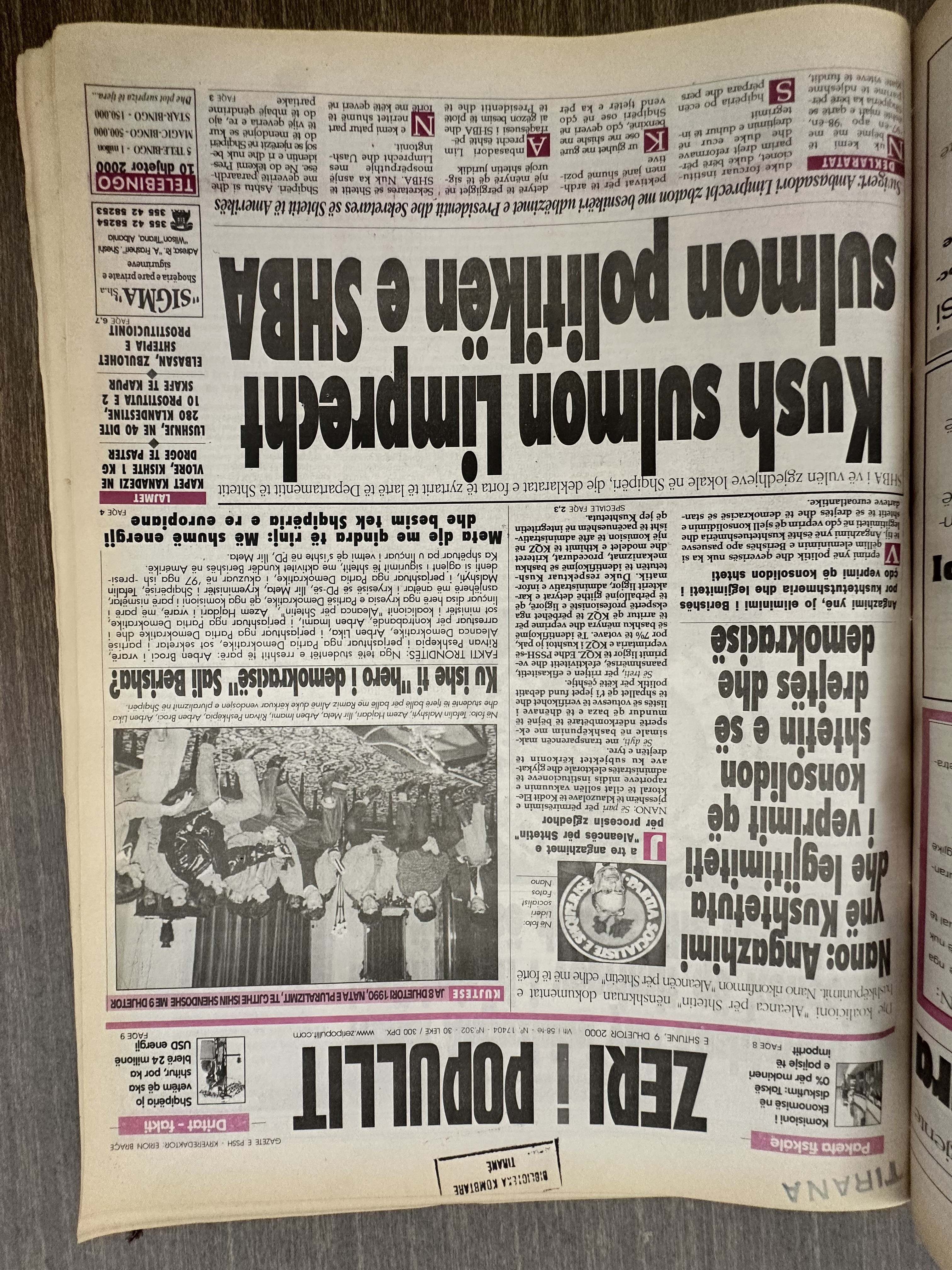 Zëri i Popullit 2000-12-09