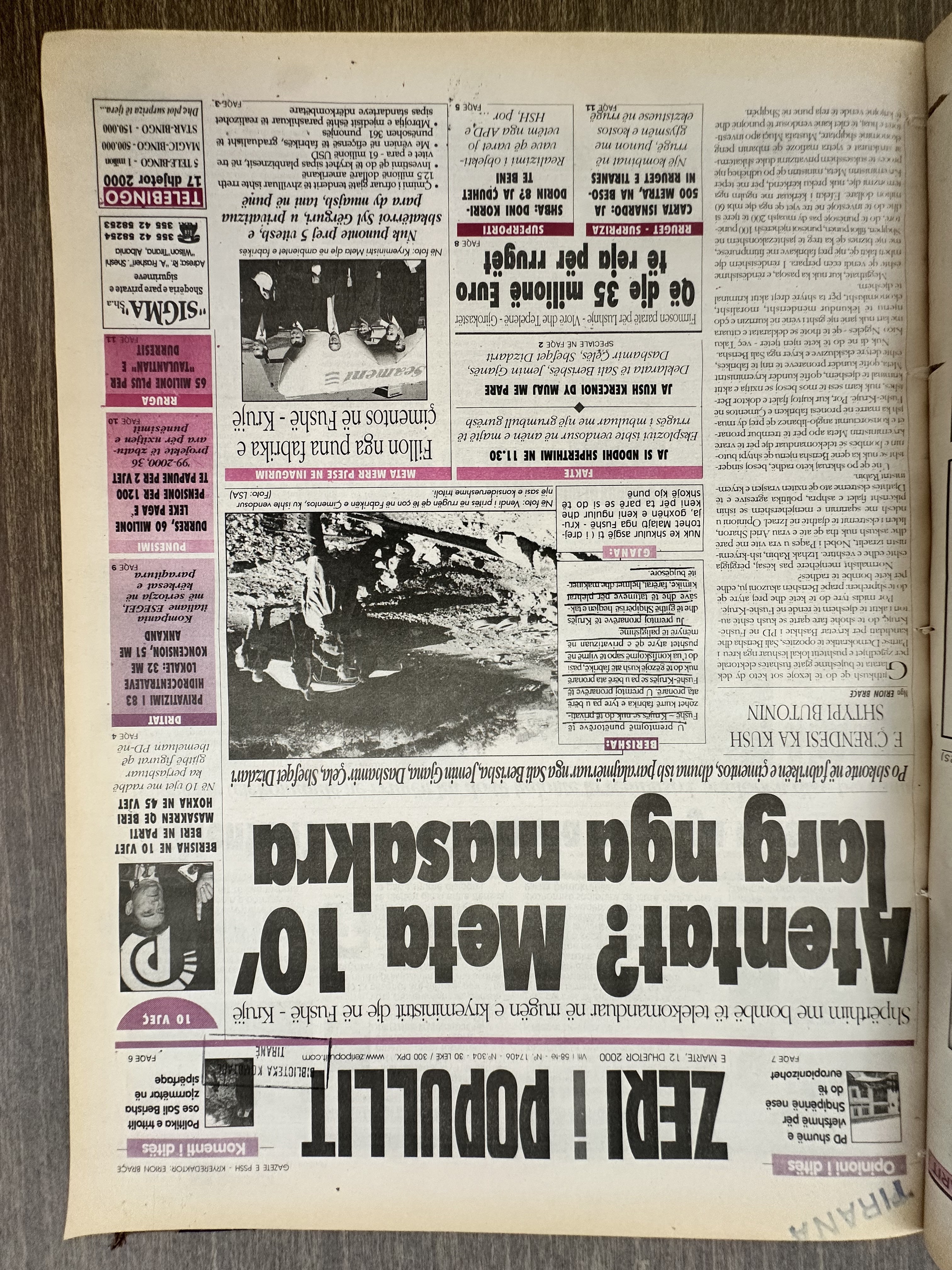 Zëri i Popullit 2000-12-12