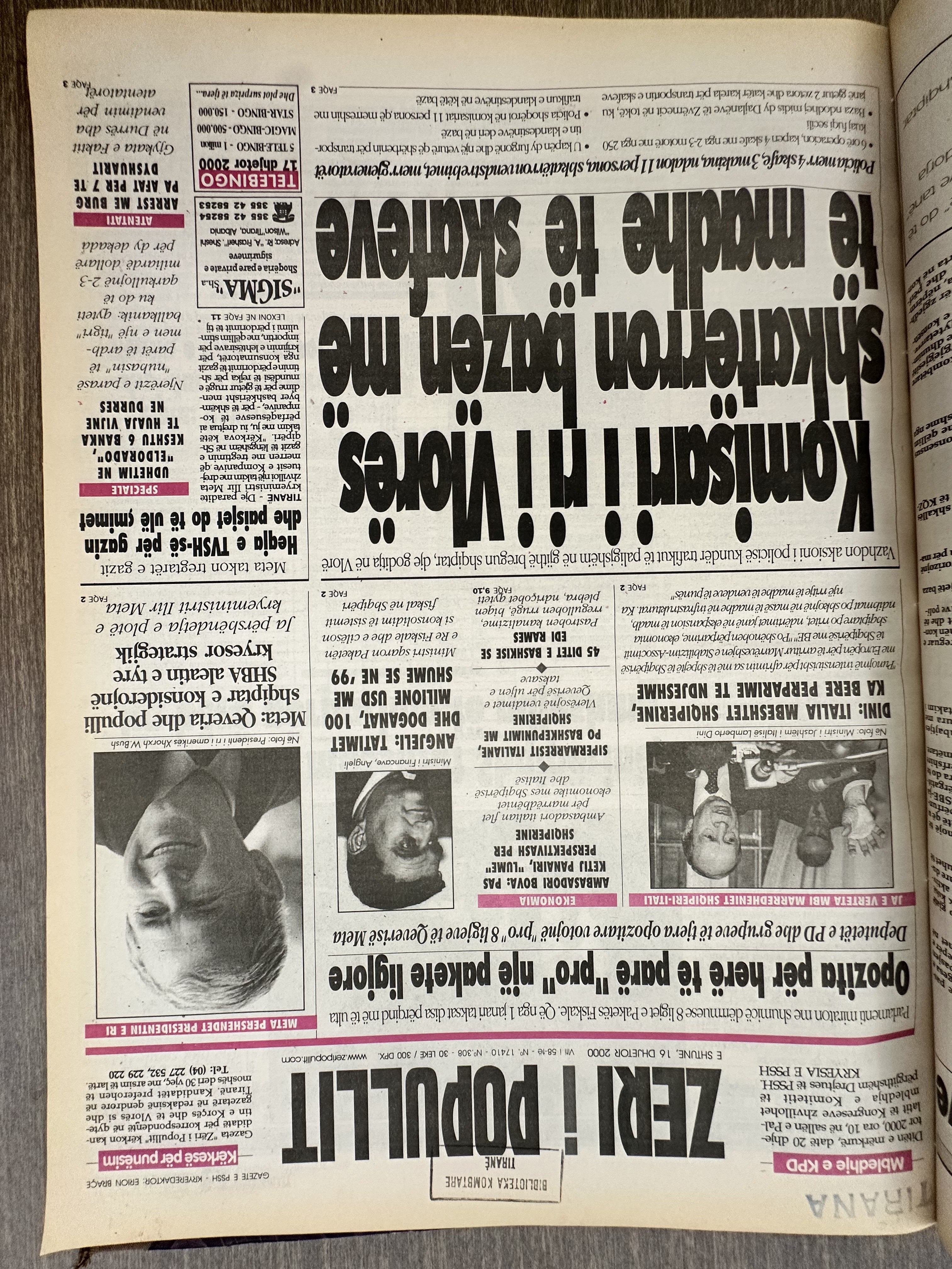 Zëri i Popullit 2000-12-16