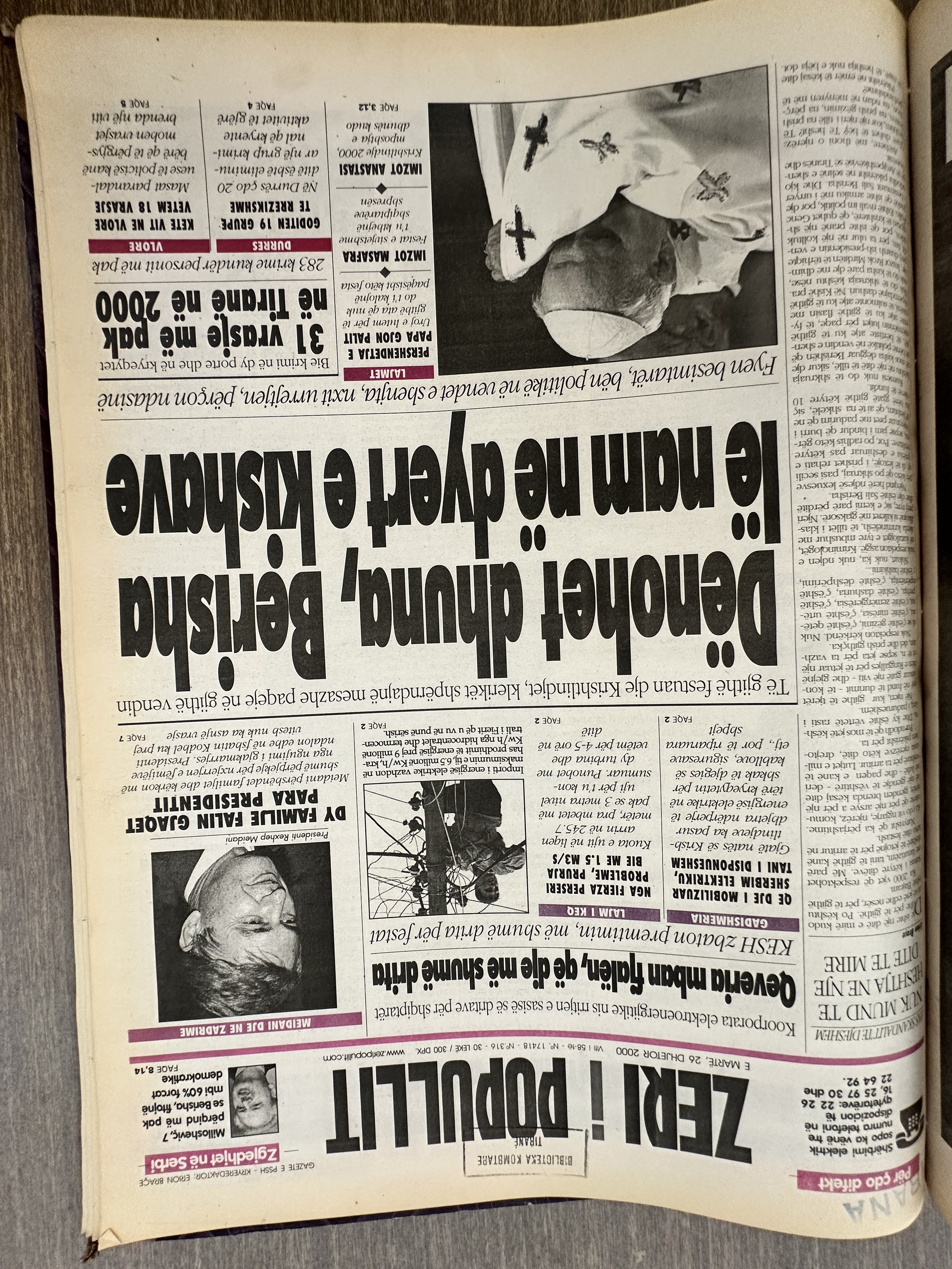 Zëri i Popullit 2000-12-26