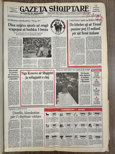 Gazeta Shqiptare 1993-10-18
