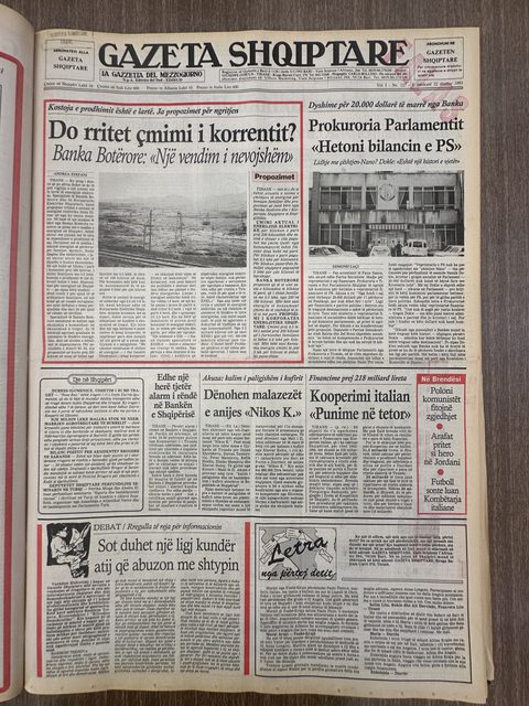 Gazeta Shqiptare 1993-01-22