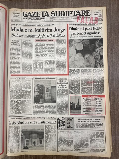 Gazeta Shqiptare 1993-01-28