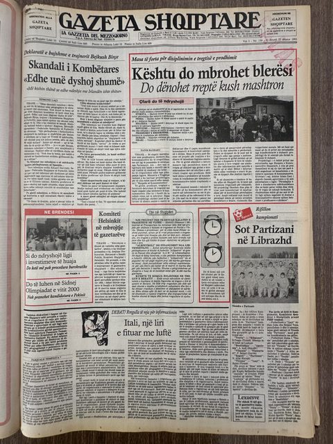 Gazeta Shqiptare 1993-09-25