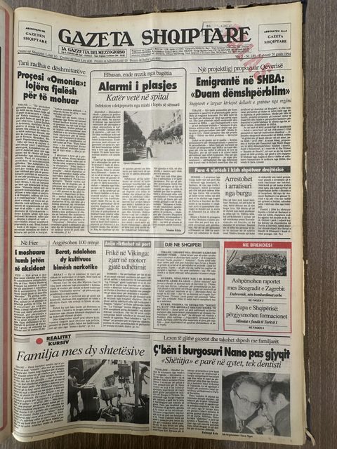 Gazeta Shqiptare 1994-08-20