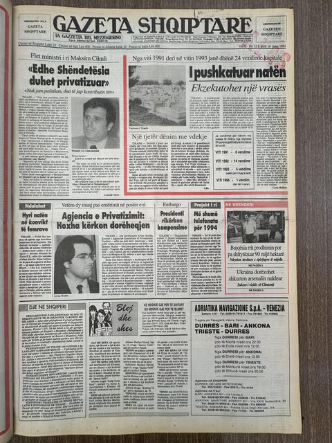 Gazeta Shqiptare 1994-01-16