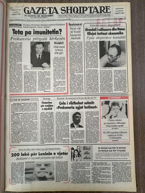 Gazeta Shqiptare 1994-01-20