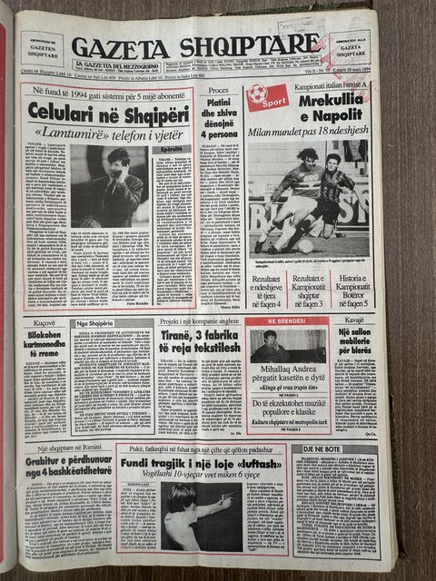 Gazeta Shqiptare 1994-03-29