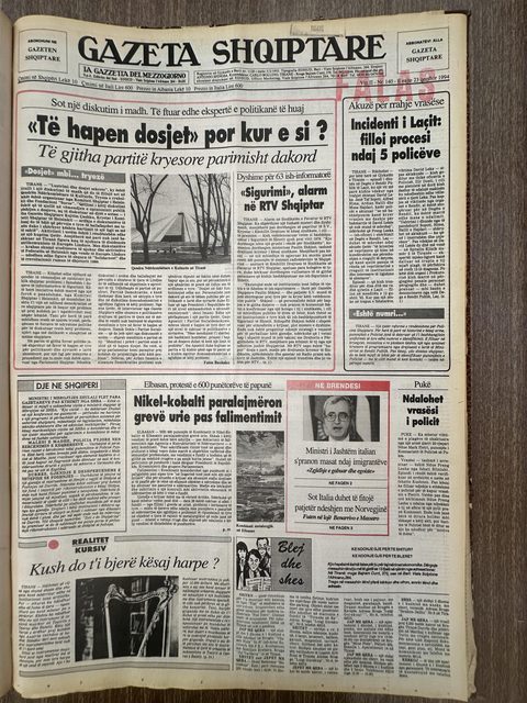 Gazeta Shqiptare 1994-06-23
