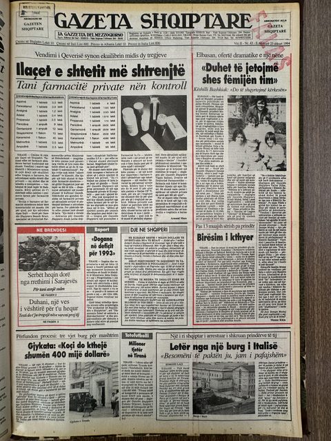 Gazeta Shqiptare 1994-02-23