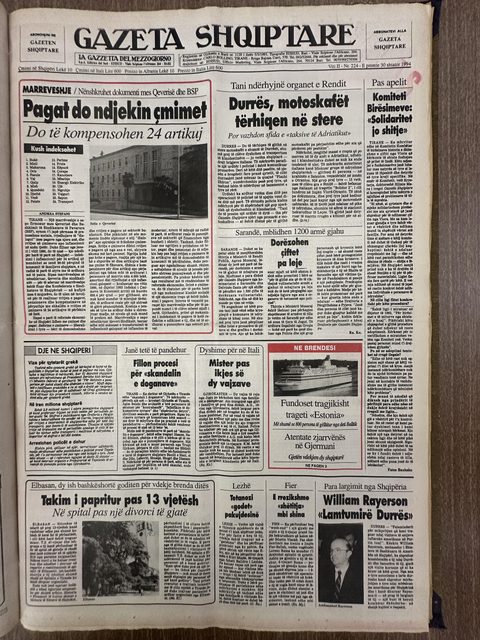 Gazeta Shqiptare 1994-09-30
