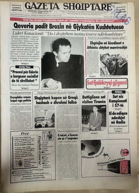 Gazeta Shqiptare 1995-09-02
