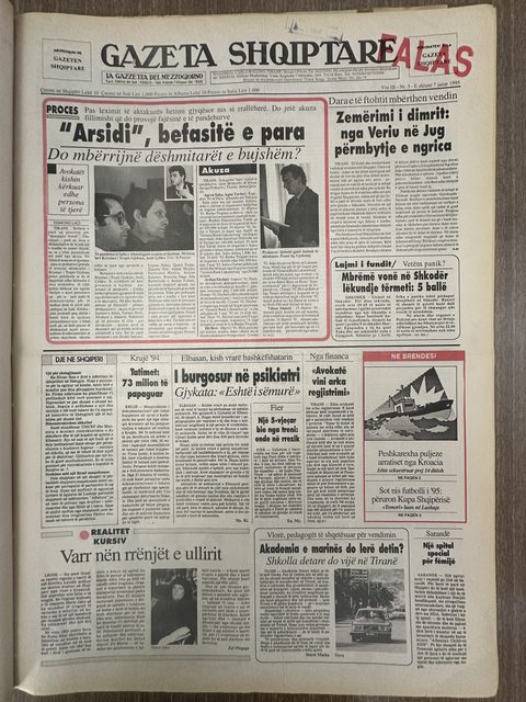 Gazeta Shqiptare 1995-06-03