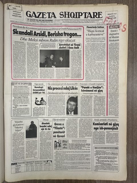 Gazeta Shqiptare 1995-01-25