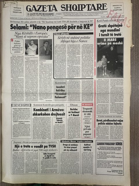 Gazeta Shqiptare 1995-03-08
