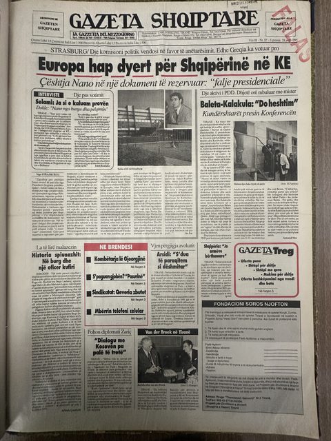 Gazeta Shqiptare 1995-04-28