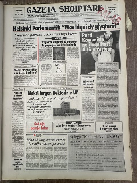 Gazeta Shqiptare 1995-05-25