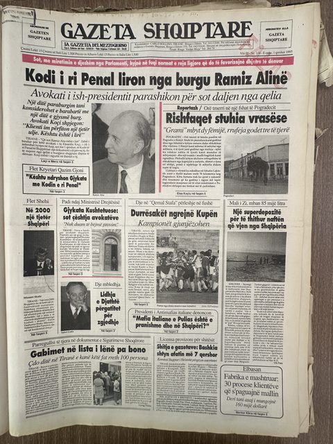 Gazeta Shqiptare 1995-06-01