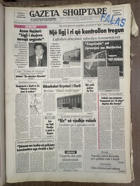 Gazeta Shqiptare 1995-09-07