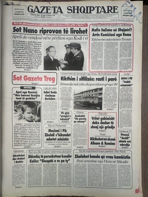 Gazeta Shqiptare 1995-07-21