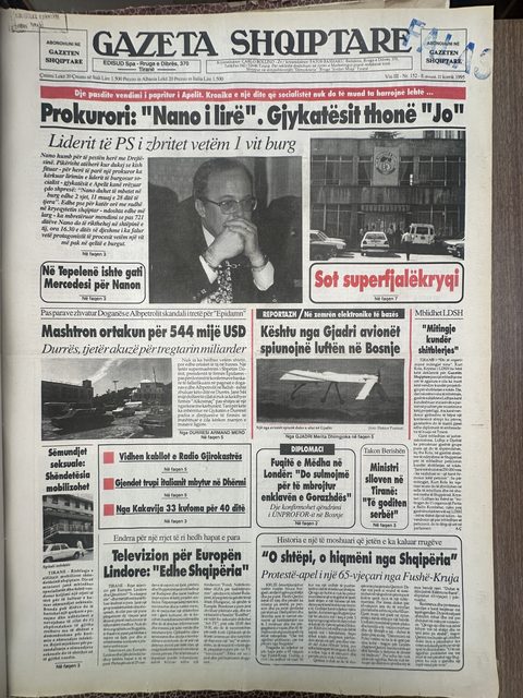 Gazeta Shqiptare 1995-07-22