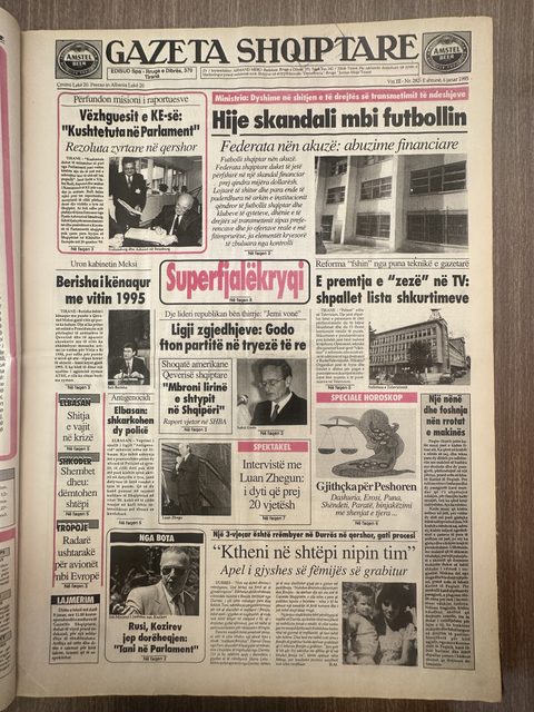 Gazeta Shqiptare 1996-01-06