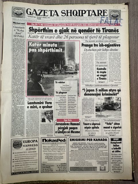 Gazeta Shqiptare 1996-09-26