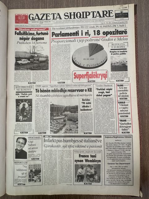 Gazeta Shqiptare 1996-06-22