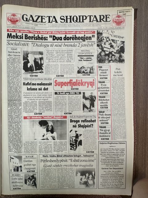 Gazeta Shqiptare 1996-06-29