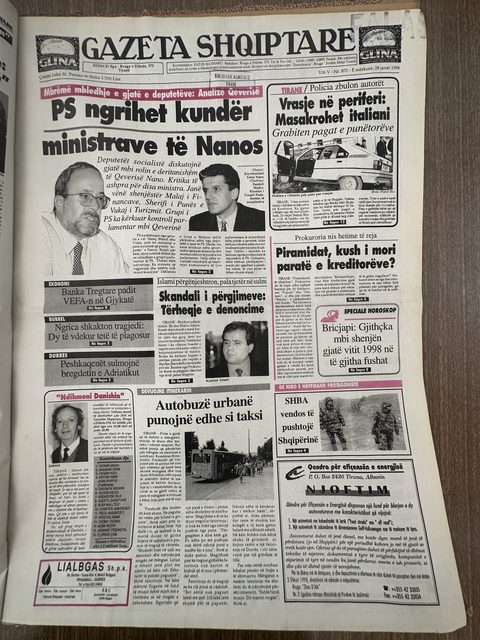 Gazeta Shqiptare 1998-01-28
