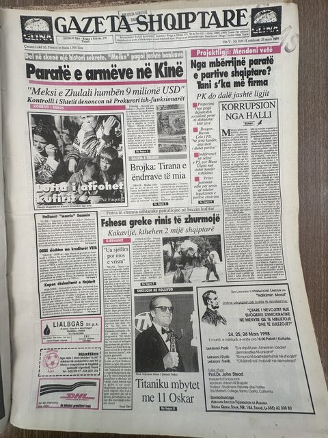 Gazeta Shqiptare 1998-03-25