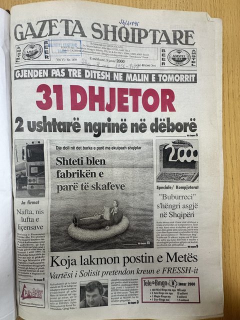 Gazeta Shqiptare 2000-01-05