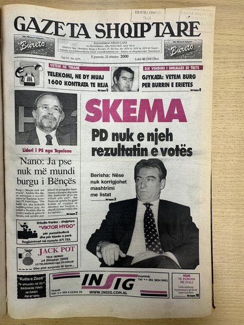 Gazeta Shqiptare 2000-09-22