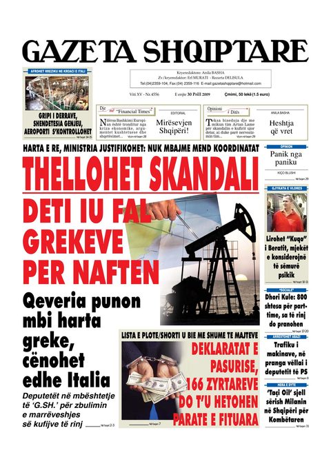 Gazeta Shqiptare 2009-04-30