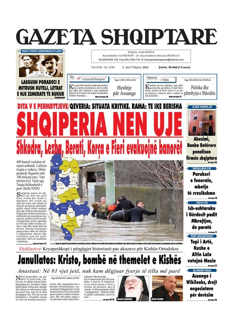 Gazeta Shqiptare 2010-12-05